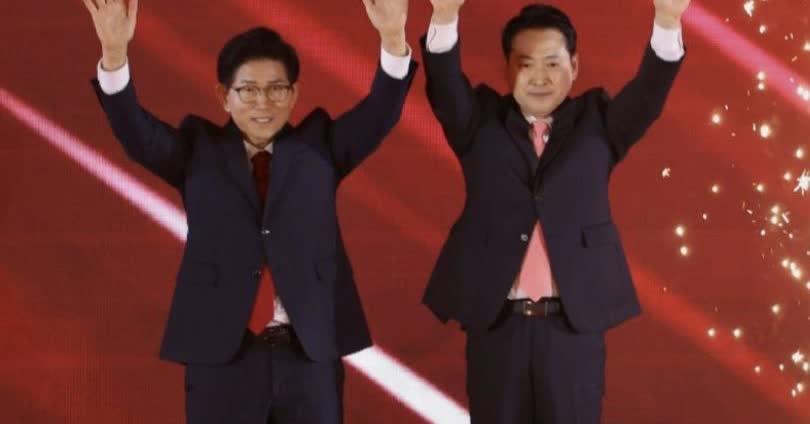 韩国国民力量党党首选举，金文洙、张东赫晋级决选，党首人选将在26日见分晓，最终对