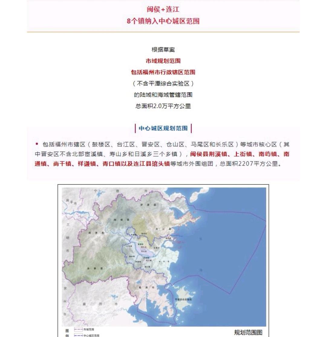 国务院批复《福州市国土空间总体规划（2021-2035年）》，闽侯7镇
