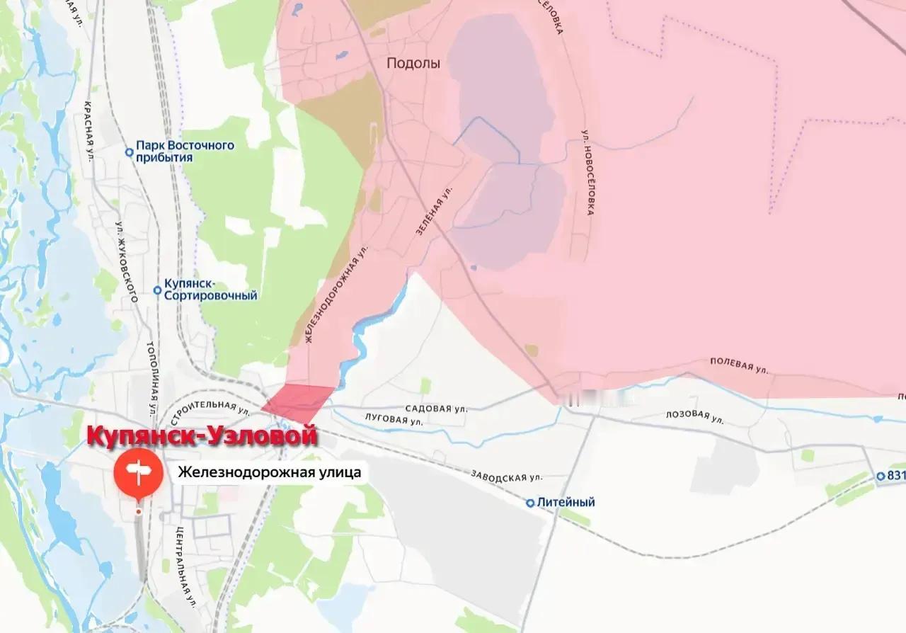 在哈尔科夫州奥斯基尔河以东，库皮扬斯克-乌兹洛瓦亚的战斗正在进行中。这儿是库皮扬