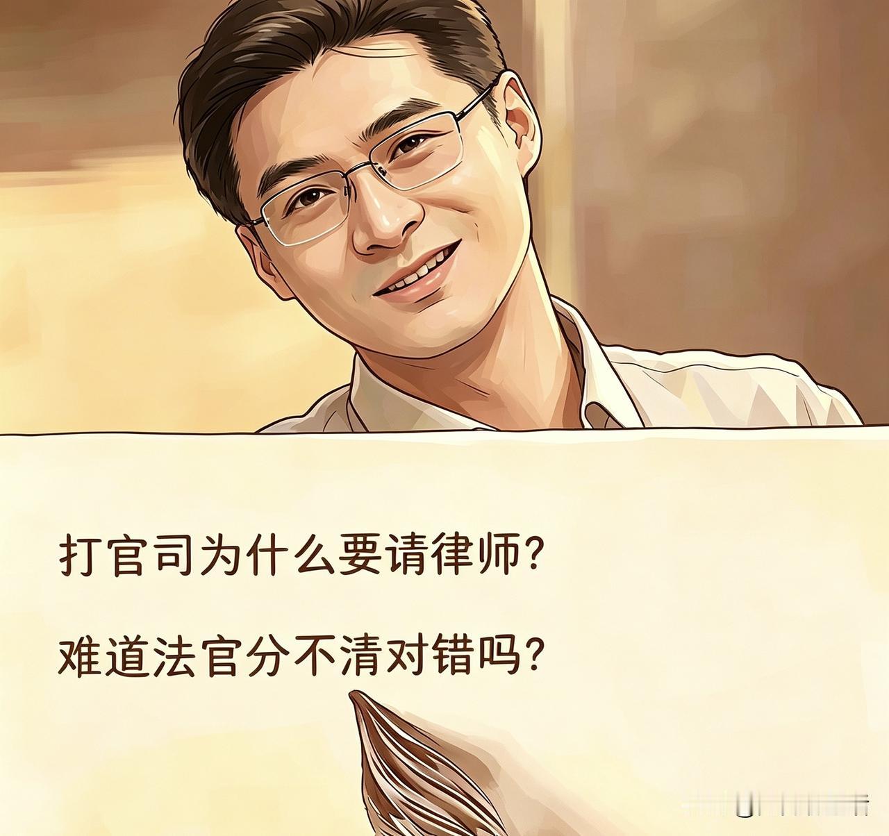 你有没有过这样的疑惑：明明道理在我这边，事实清清楚楚，为什么打官司非要请律师？难