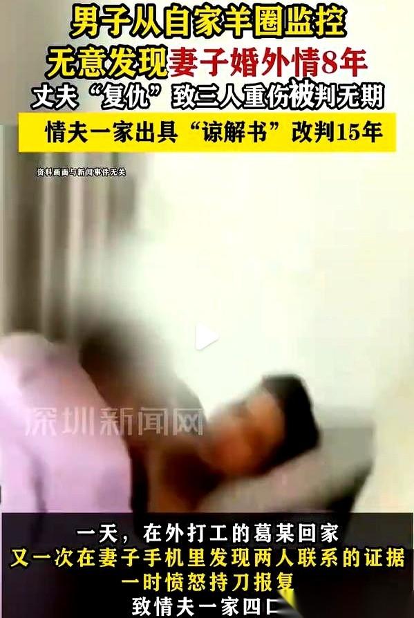 河南一个男人，对着羊圈的监控发呆。他不是在看羊，是在看自己老婆。屏幕上那个模糊