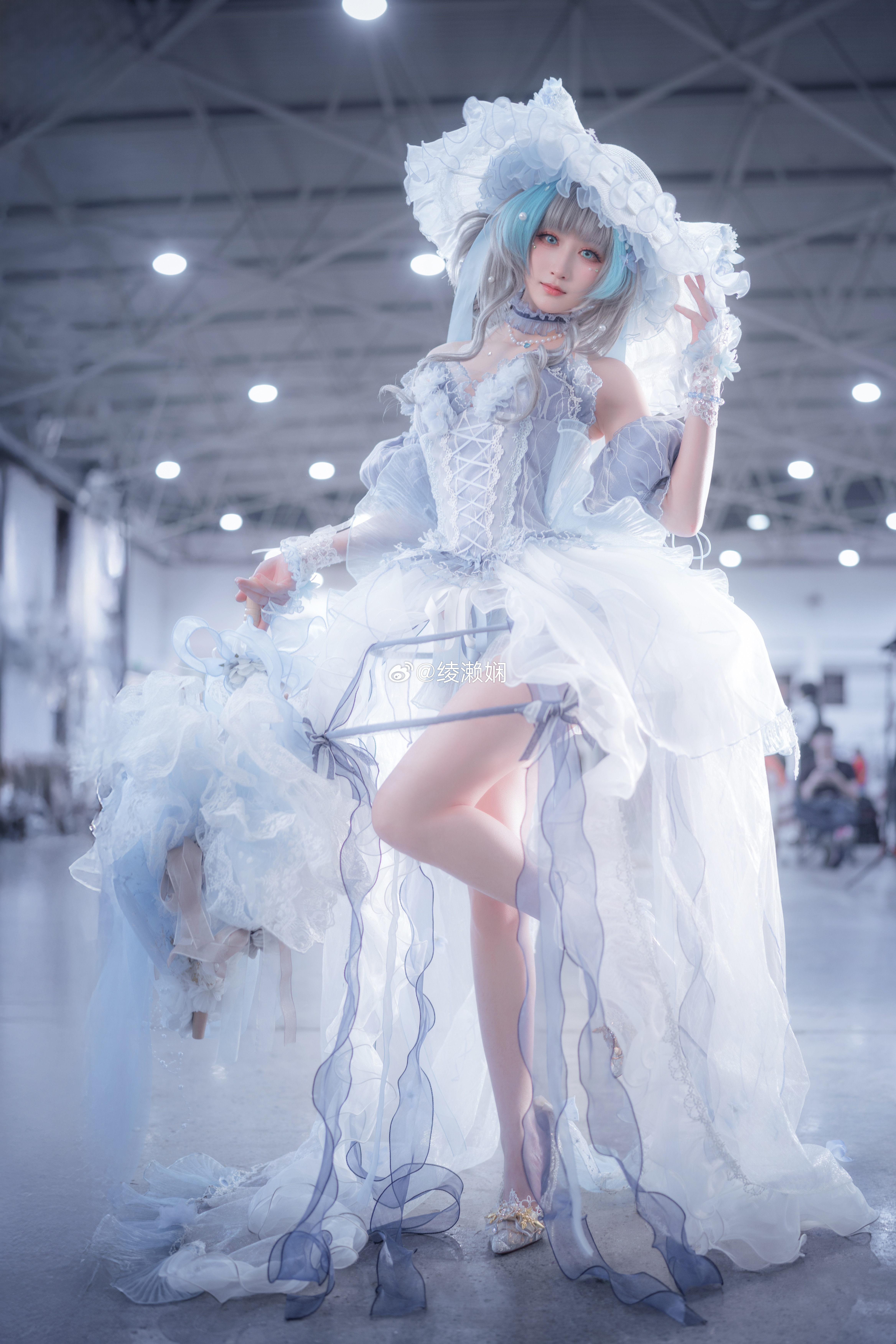 COS碧蓝航线柴郡冰雪礼服废稿cosplay贵阳漫展场照❄️亲爱的～我