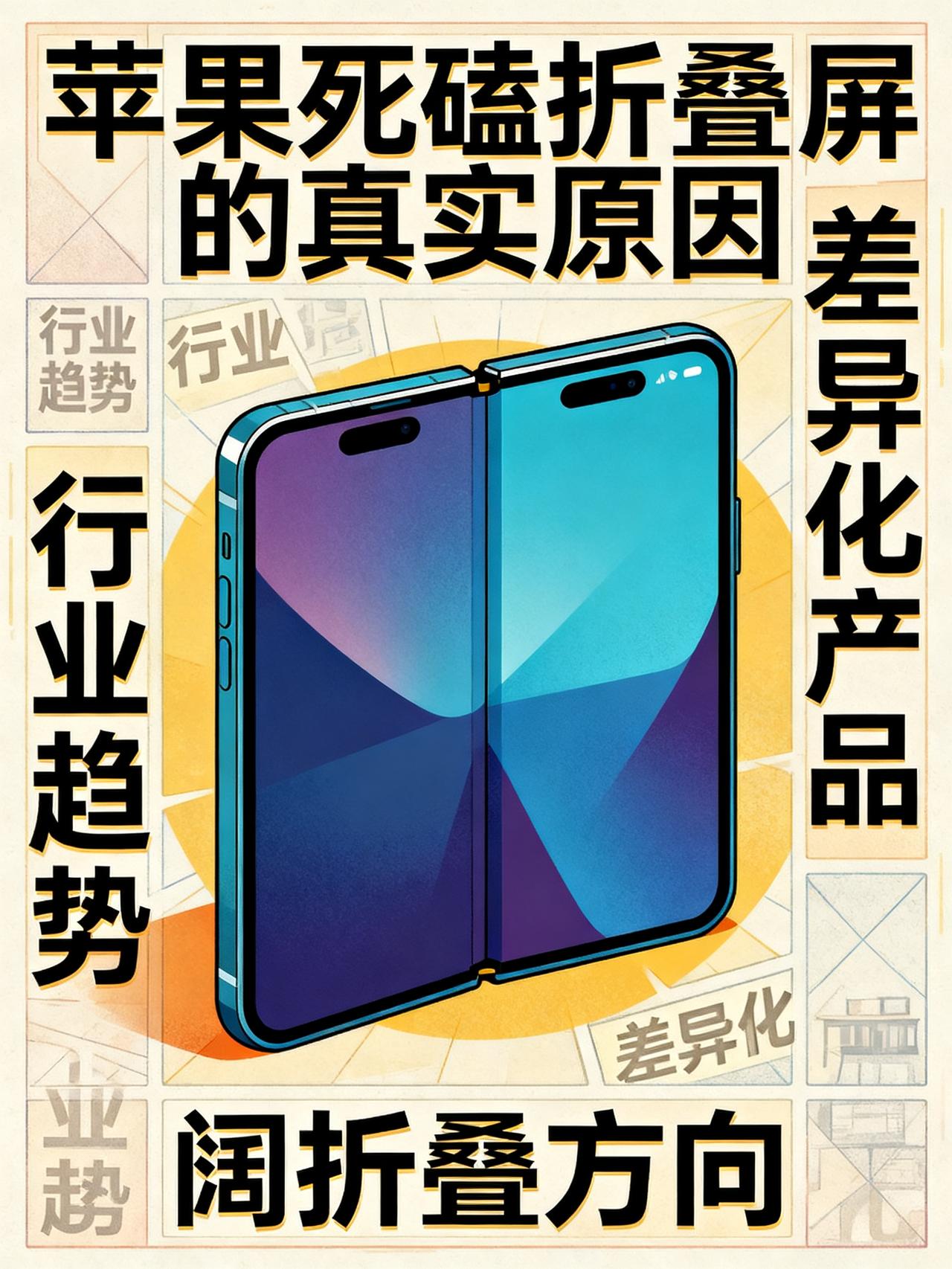 苹果为什么要做折叠屏？手机圈藏着个很少有人明说的内幕：苹果死磕折叠屏的真实原因