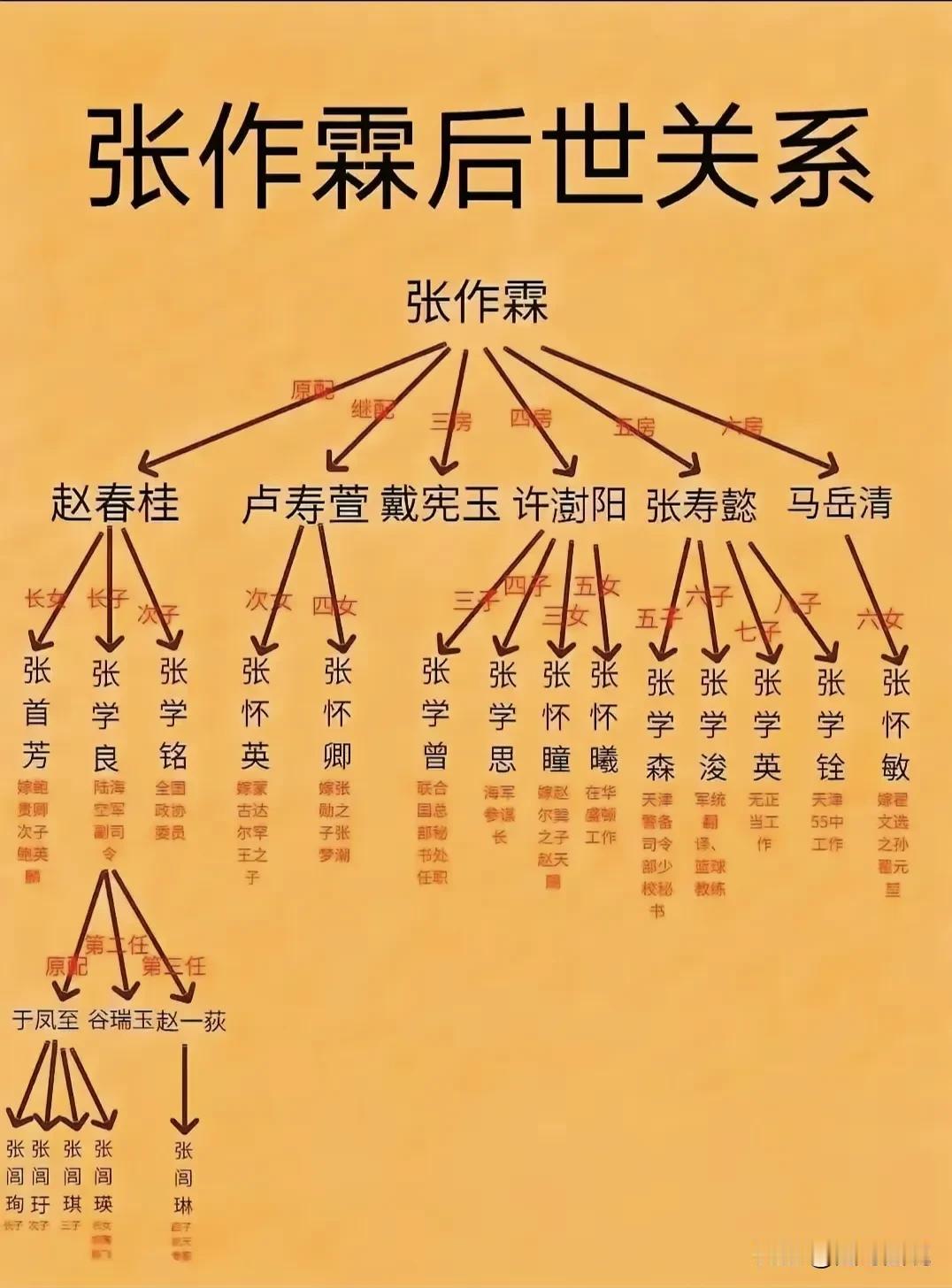 看完这张图，你就会明白为什么张学良能成为少帅了？在中国人的传统观念中，继承者非