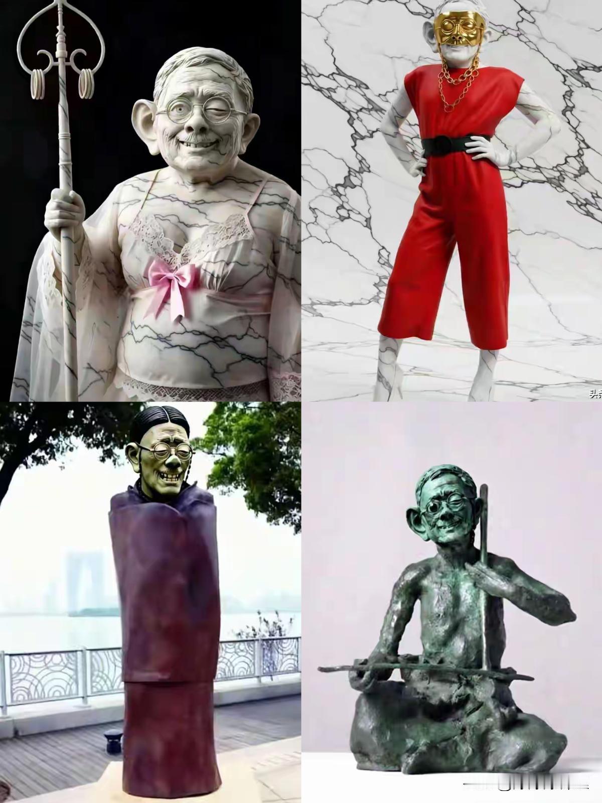 这届网友的手艺真是绝了，刚刷到那个“女版”造型的时候，我直接好家伙。田教授当