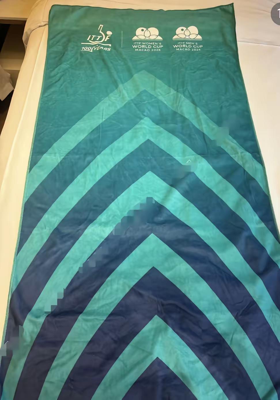 莎莎战胜高达后扔的毛巾被一位球迷抢到了，骄傲的晒出来。看到有人评论说：这样的小