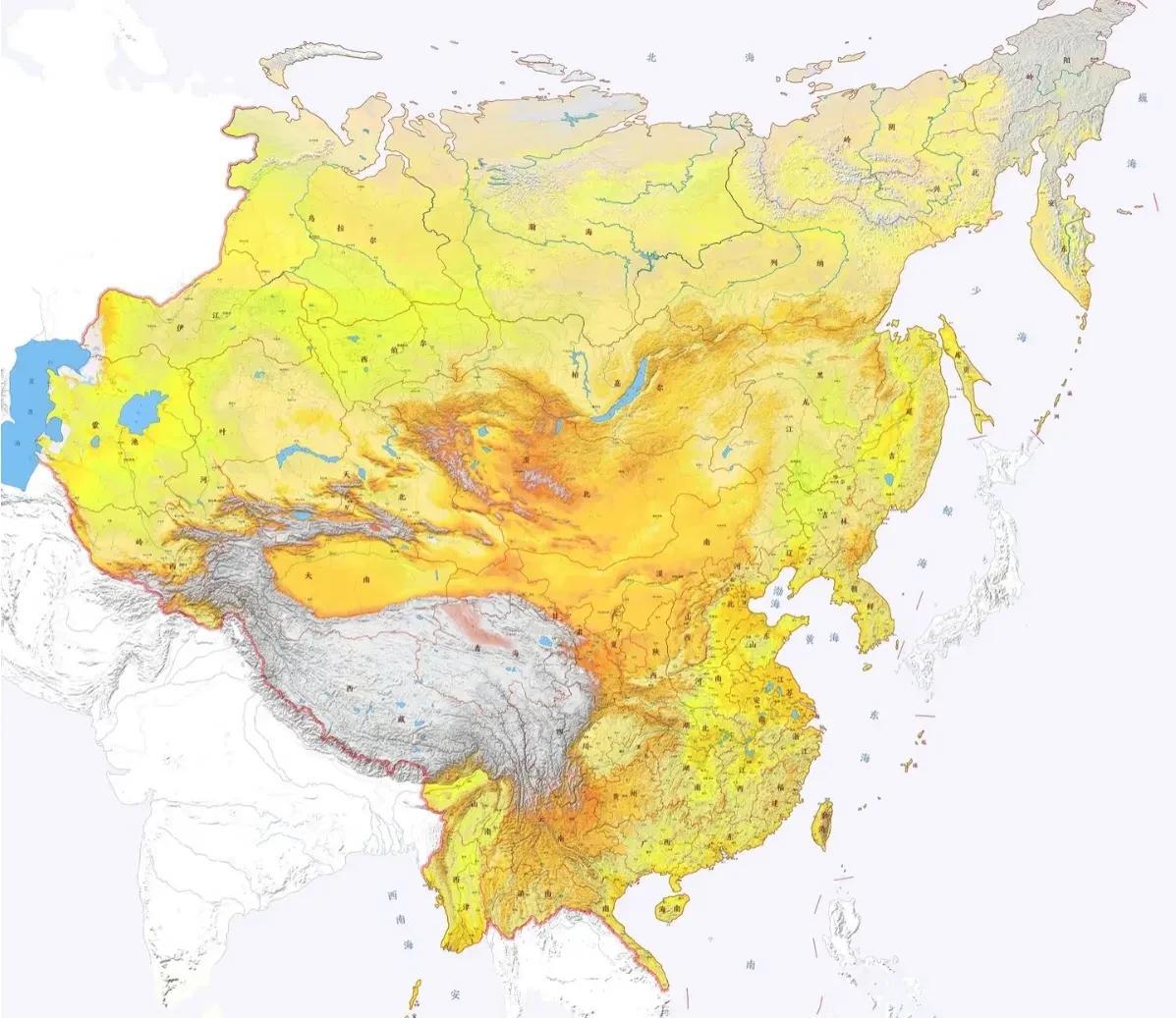 有人认为这是中国最理想的版图，其实这个版图并不是很理想。感觉这是历朝历代我国所有