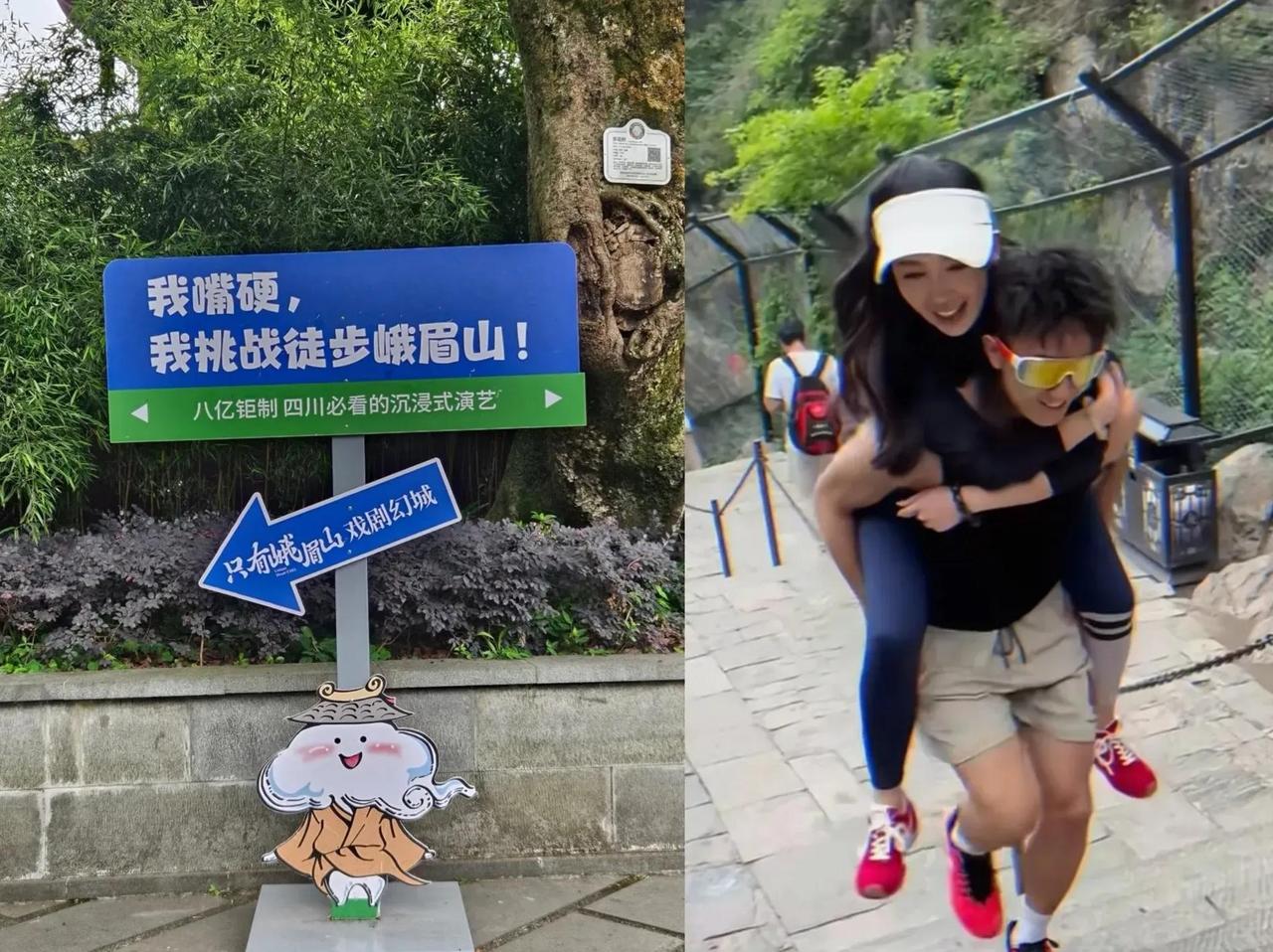 亲戚的女儿，非要去爬峨眉山，花了700元找男陪爬，一对一服务，结果爬了26个