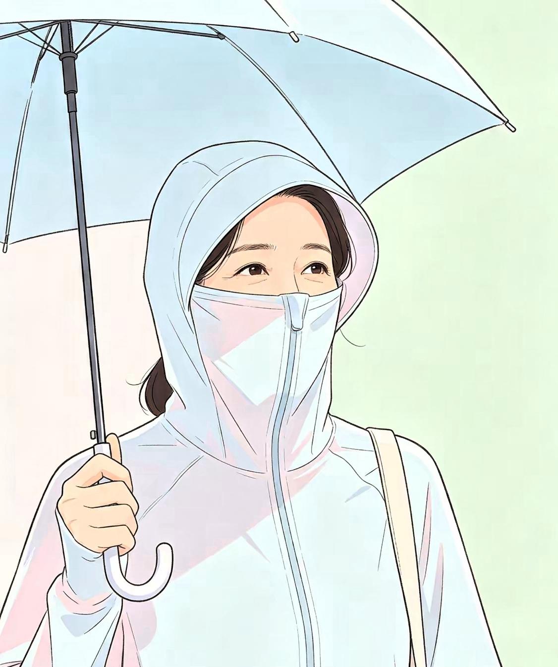 发现了吗？夏天坚持出门全副武装防晒的人，比出门懒得防晒的人，皮肤白净显嫩，