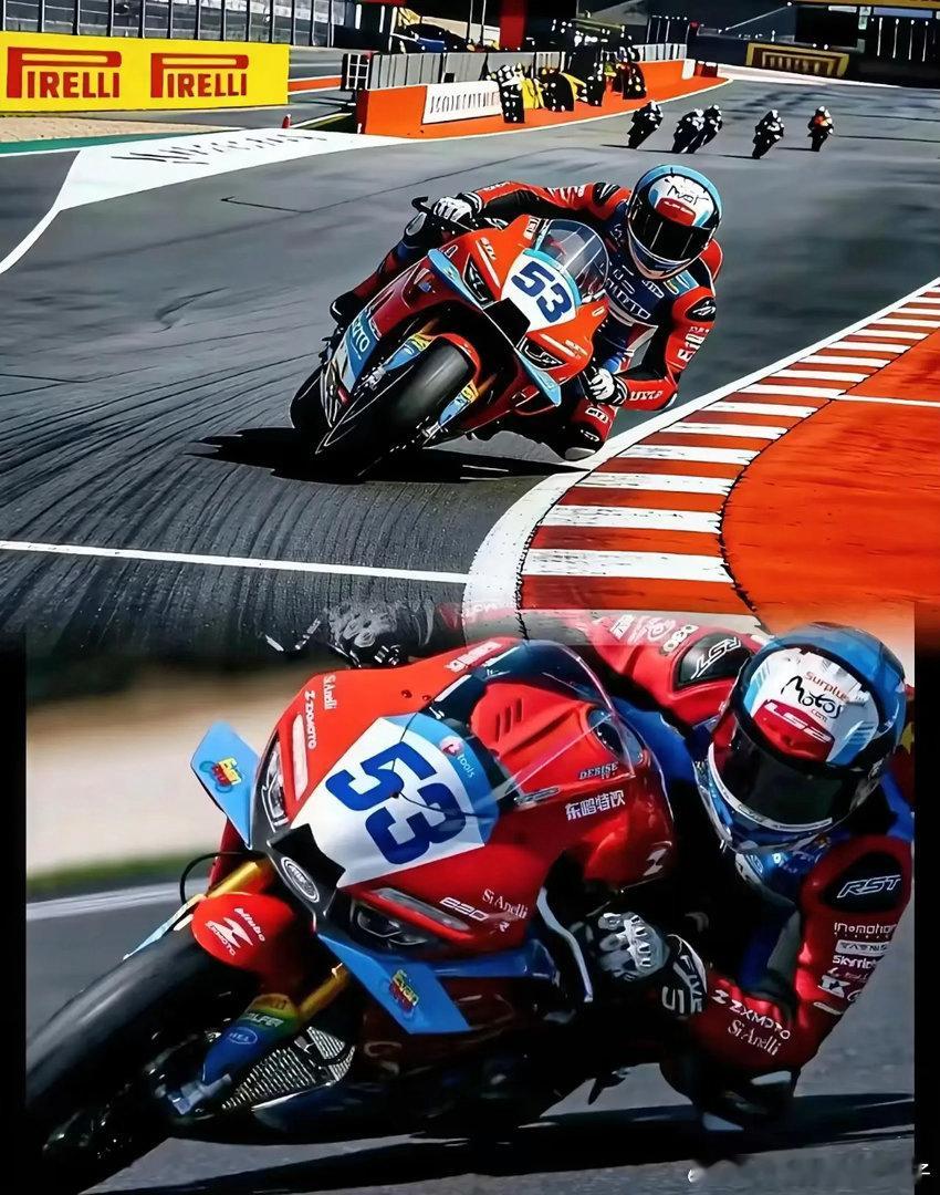 荷兰站这排位赛看得人直冒冷汗！张雪车队53号德比斯前半程那排名，我真以为这次要彻