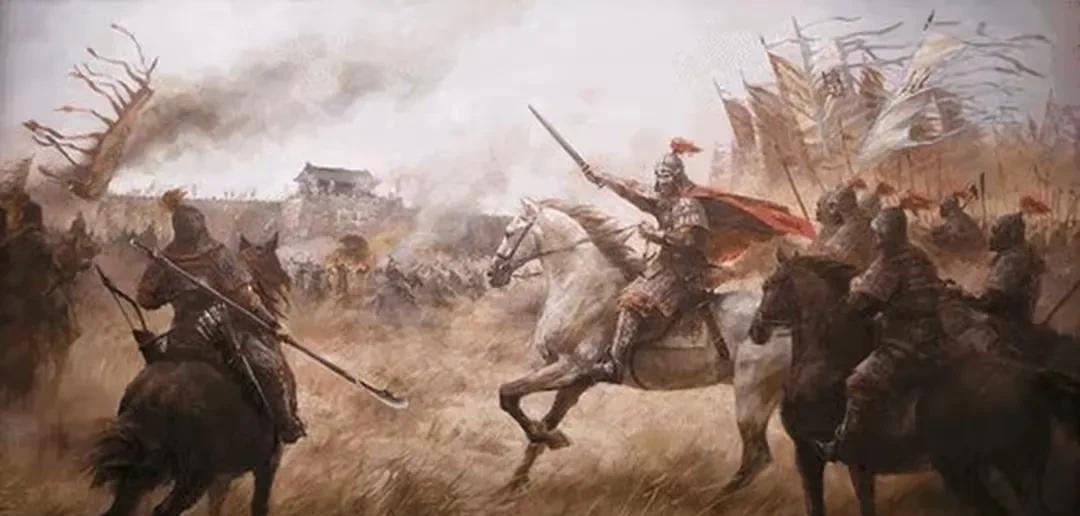 冷兵器时期两军五六万人乃至十余万人对阵时，因为分布较广真正在一线战斗的也就两三万