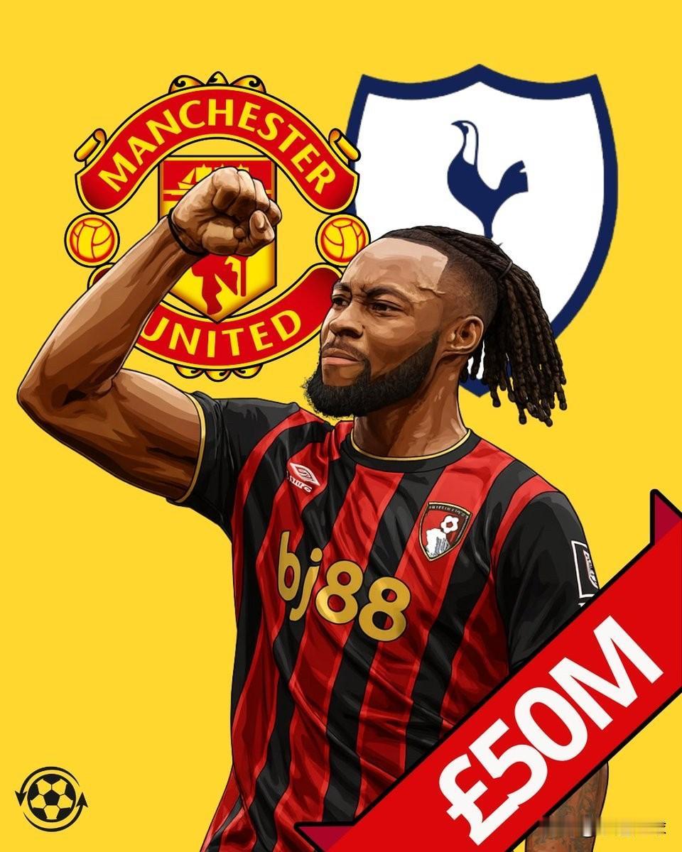 今年夏季转会窗,伯恩茅斯拒绝了托特纳姆热刺和曼联为塞梅诺提交的5000万英镑报价