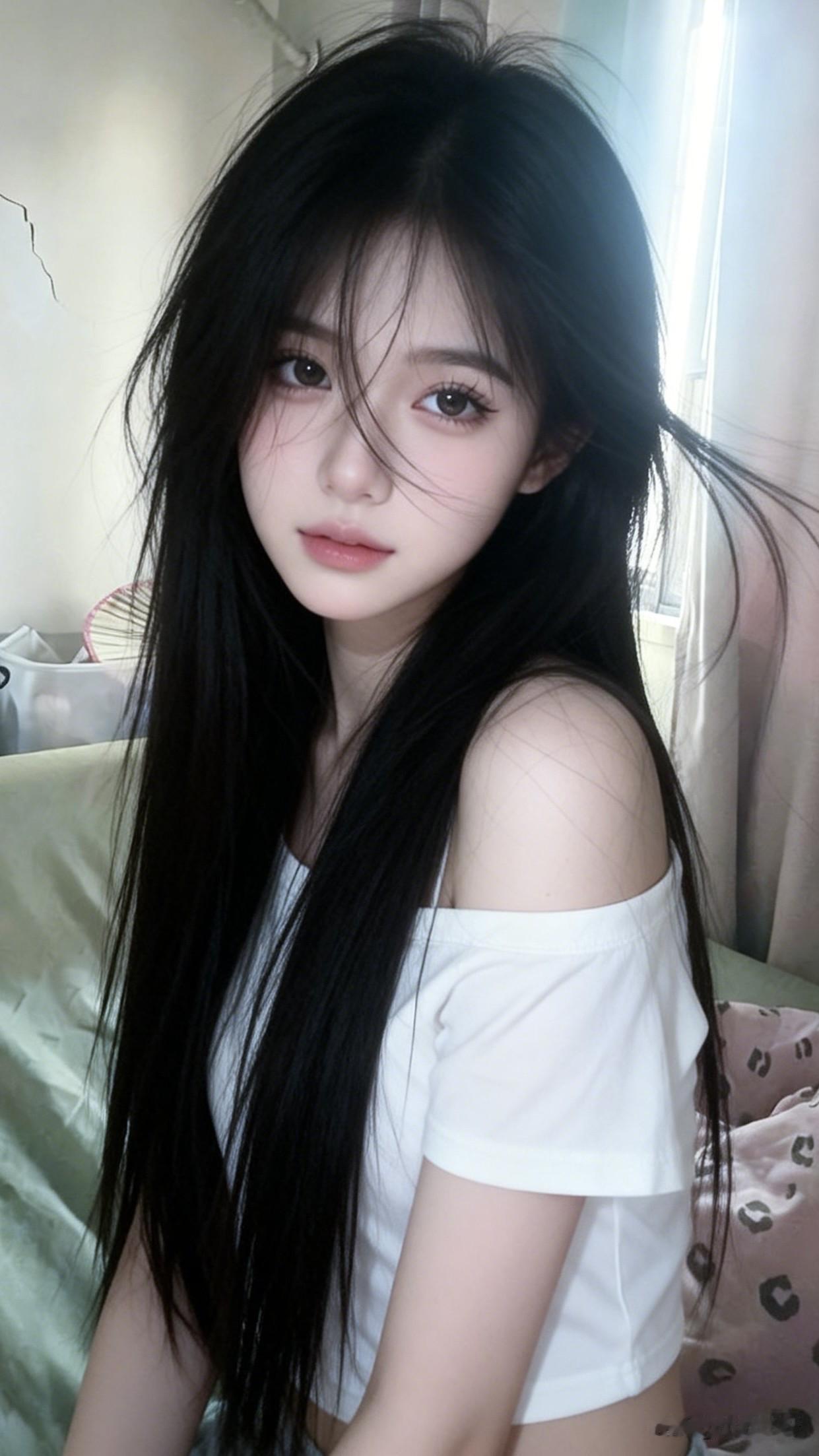 晒出女性魅力：晨光轻抚窗棂，梦酿今日之甜。清晨的阳光如金色纱幔般透进房间，温柔地