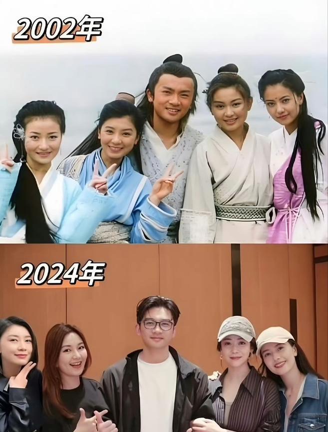 苏有朋演的那版《倚天屠龙记》，剧里不管男主女主，还是配角，颜值都太高了！帅哥美女