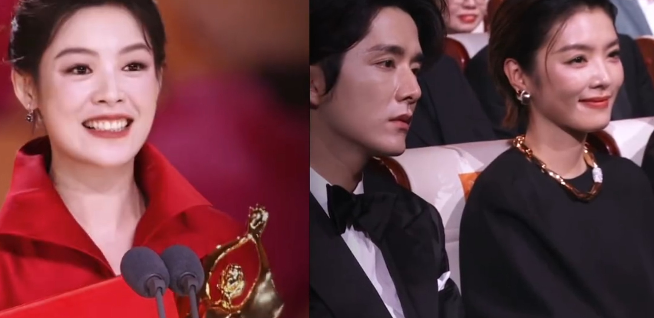 陈丽君获奖的时候，李云霄的眼神是骗不了人的这是满眼的欣慰~是知己的同频！是最美好