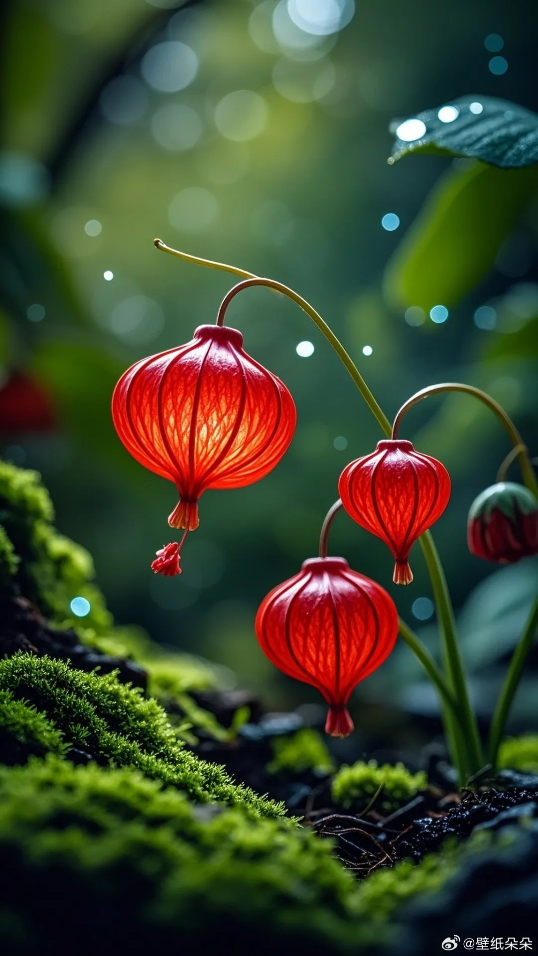 大自然精美鸿运福旺火红灯笼花壁纸～🏮🌺​​​