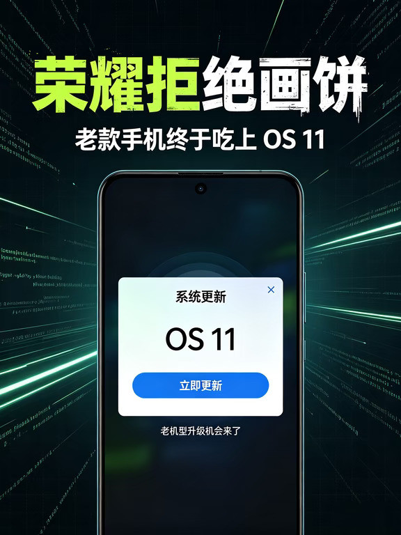 荣耀拒绝画饼，老款手机终于吃上OS11