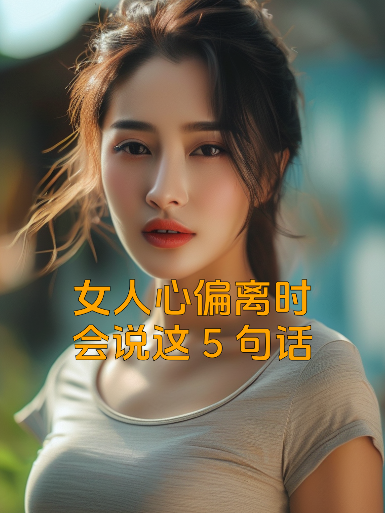 女人心偏离时，会说这5句话
