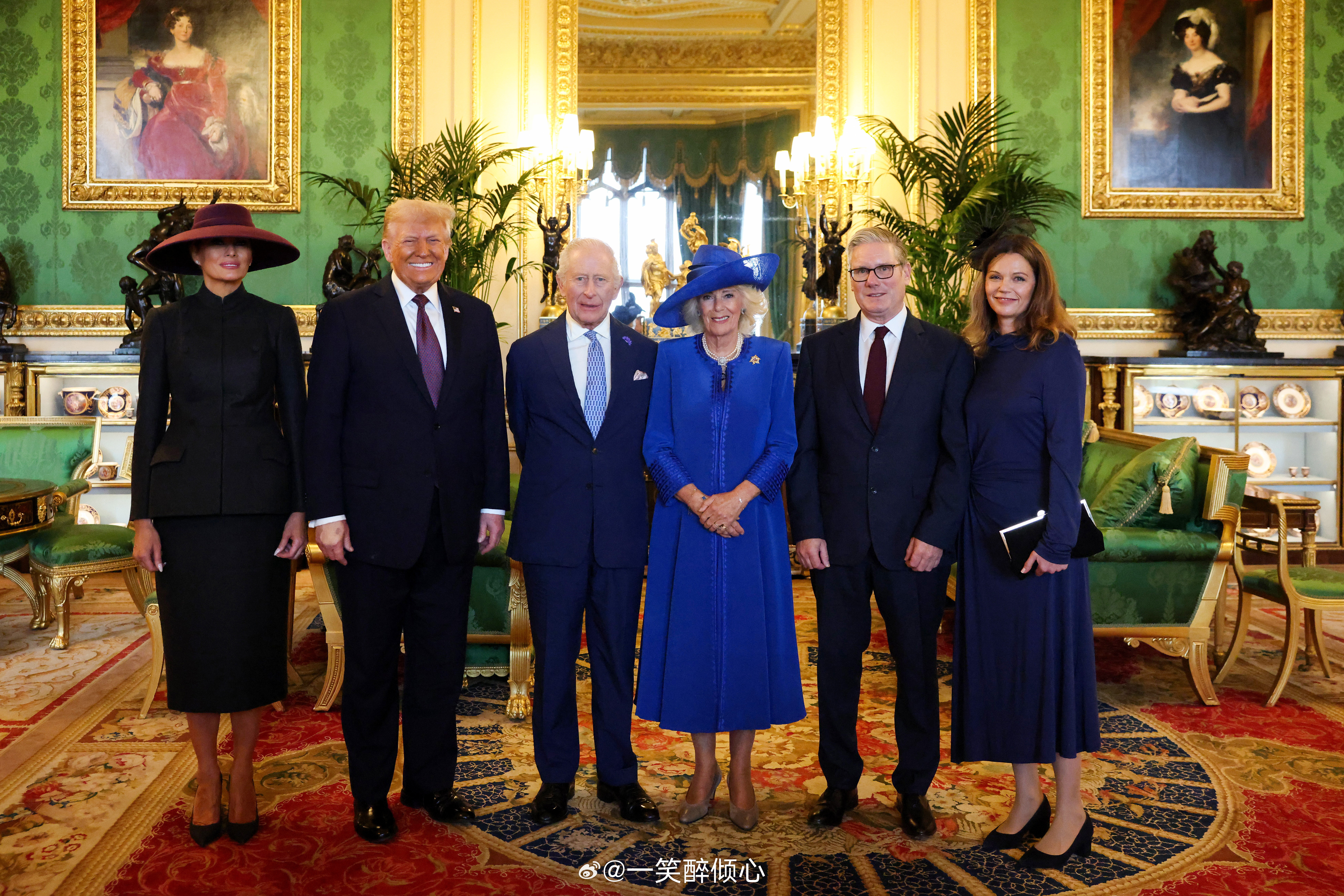 英国王室2025年9月17日，查尔斯三世和卡米拉王后在温莎城堡与英国