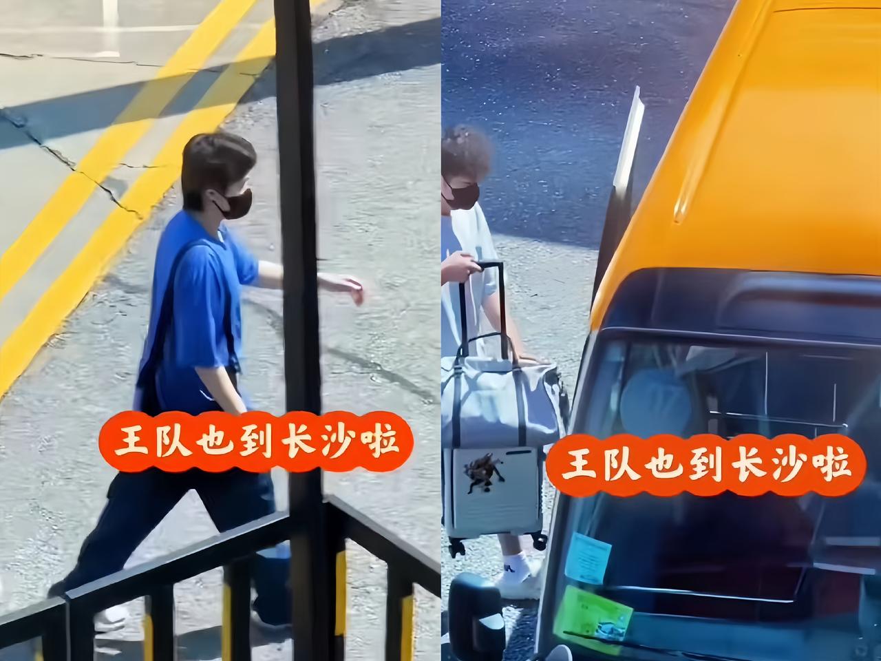 头哥平安落地长沙！一身黑挎包，口罩捂得严严实实，但那双腿是真吸睛，步子
