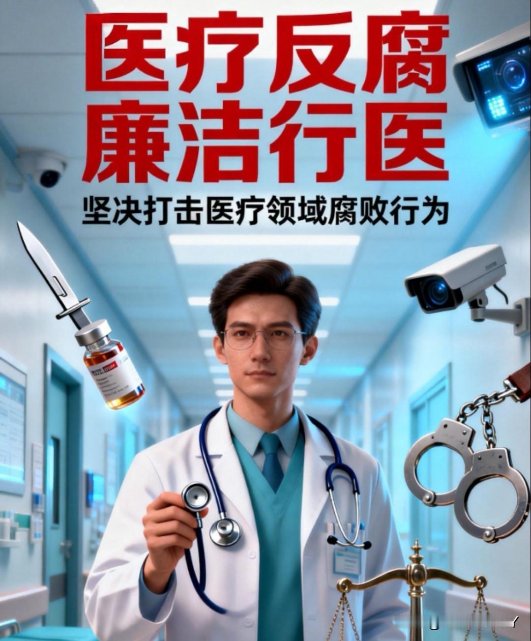 2026医疗反腐医生收患属红包，院长、主任收医代给的回扣，已正式入刑。一、