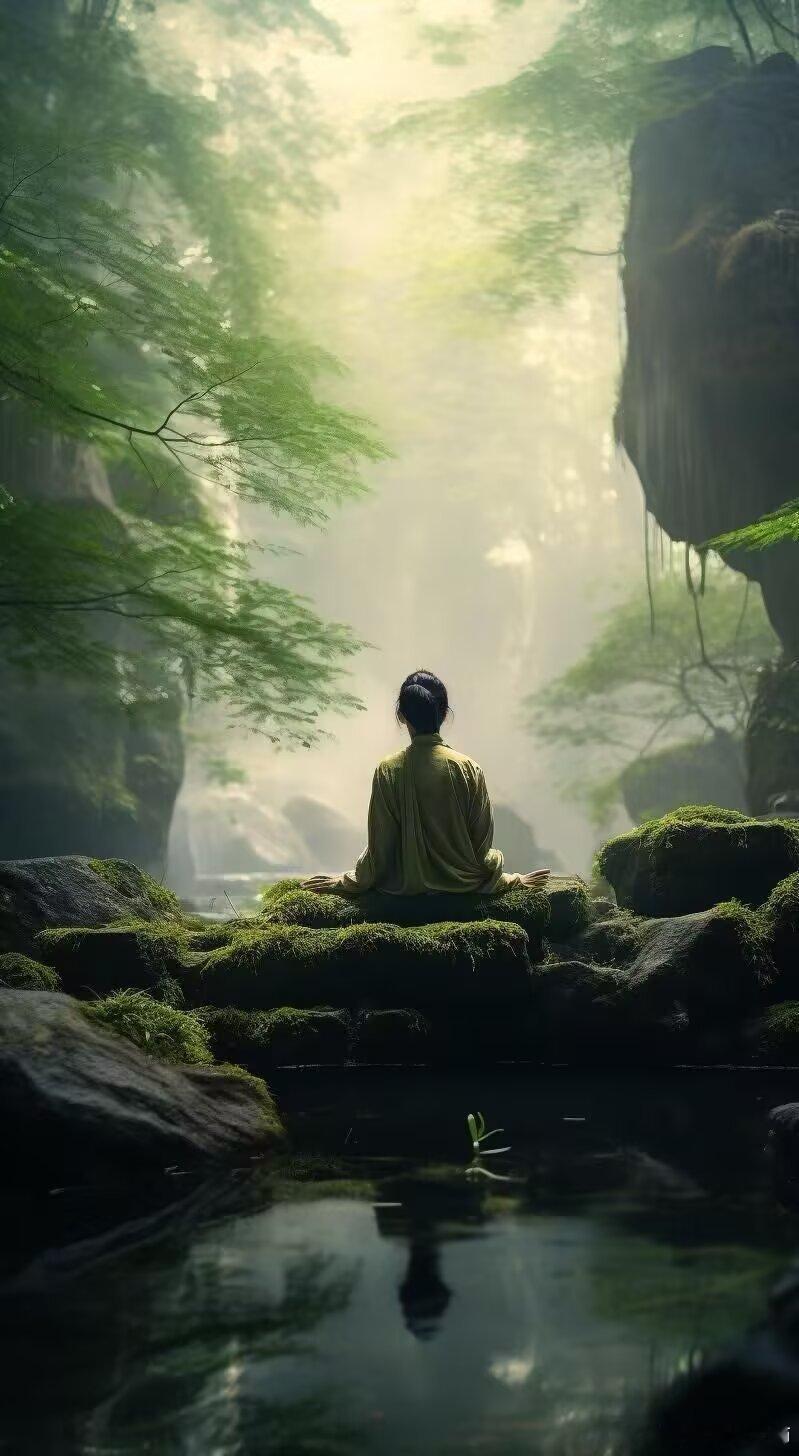 我告诉你们一个经验：当夜深人静时，一个人跑到高山顶上或大沙漠里，非常宁静，自己的