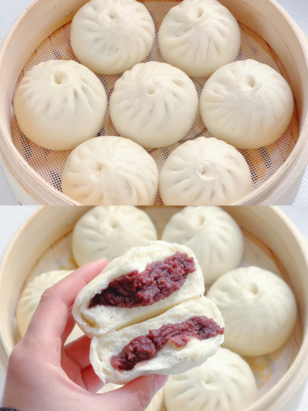 自制豆沙的豆沙包！松软不甜腻！附豆沙的做法