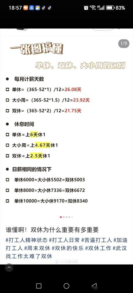 比单休更恶心的是月休四天。月休四天是一个月只有四天休息。而单休是每个礼拜有一天