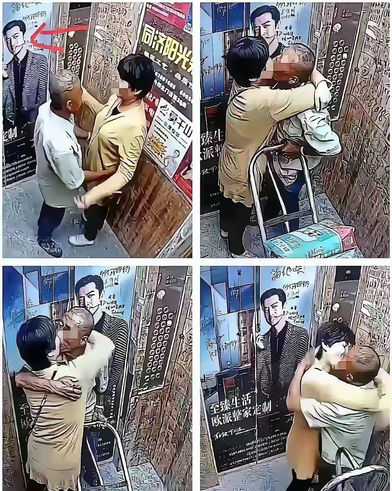 老年人谈恋爱不输年轻人，这难舍难分的样子，看着就不是老夫老妻，像情人关系。只有