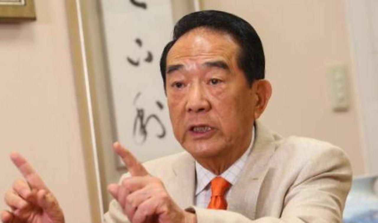 台湾亲民党主席宋楚瑜说：“如果台湾不是大陆的领土，那么满清凭什么将台湾送给日本人