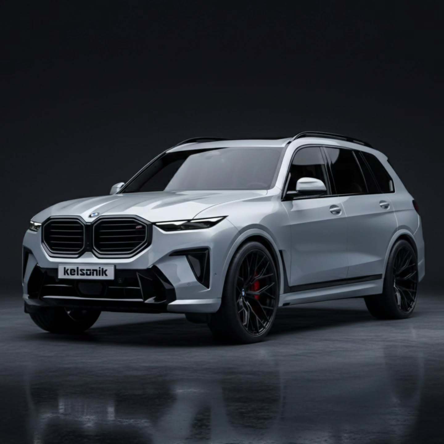 两个不同的X7改款假想图，哪个好看？宝马x7