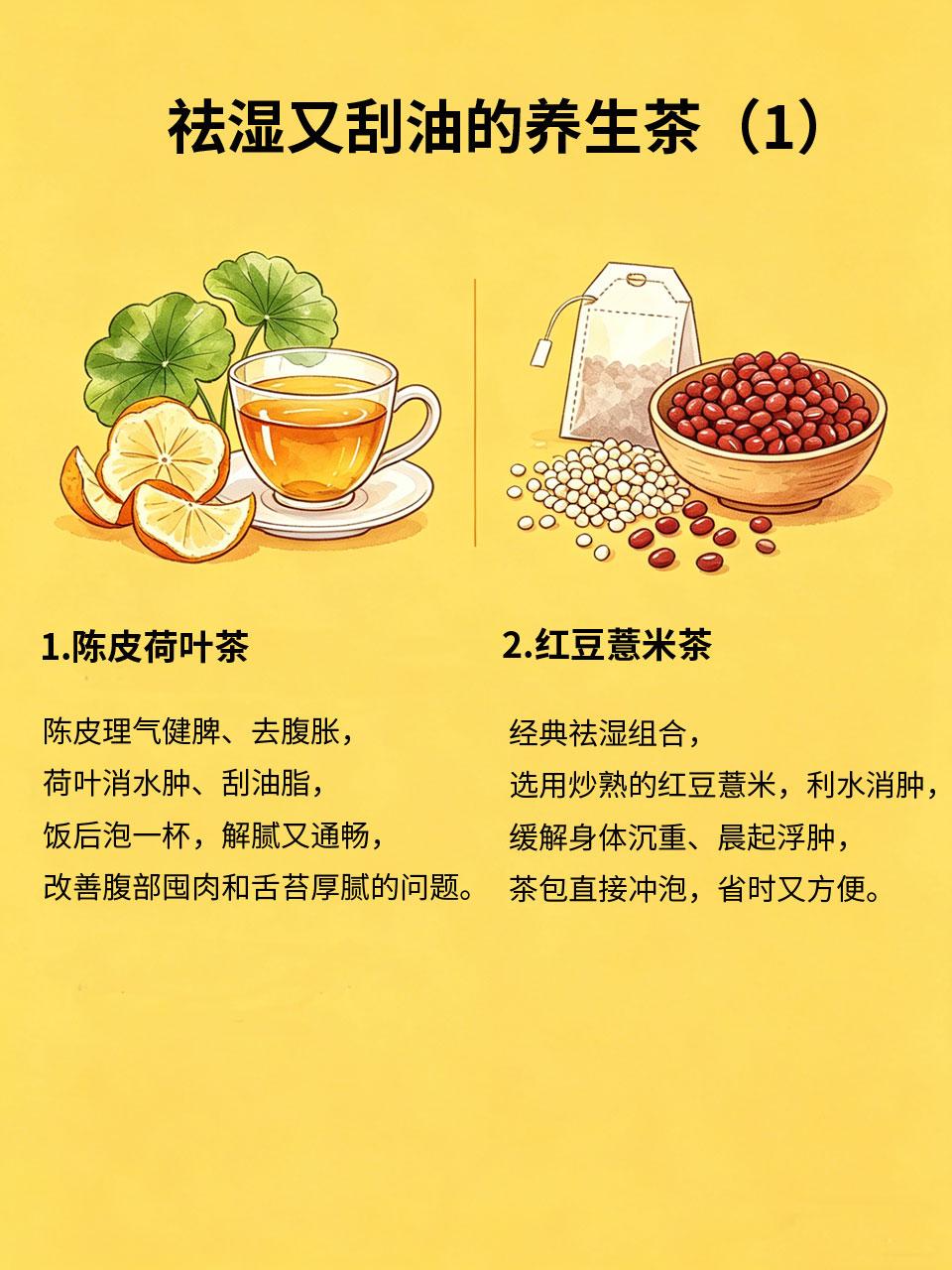 不用开火的养生茶！泡水喝，祛湿又刮油久坐党、湿气重星人必看！不用开火、不用熬煮