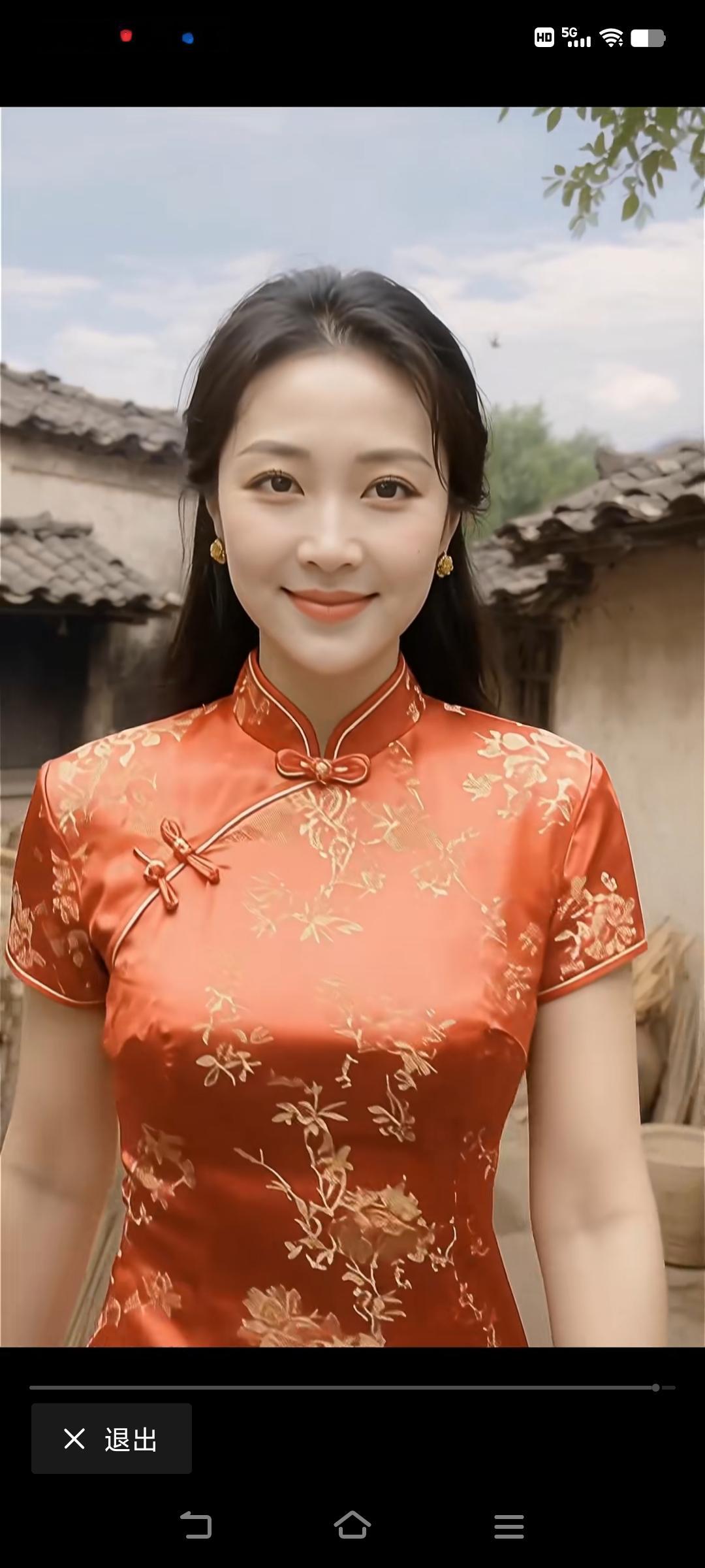 “穿越时空的微笑，古韵旗袍的魅力”🌸👗💃