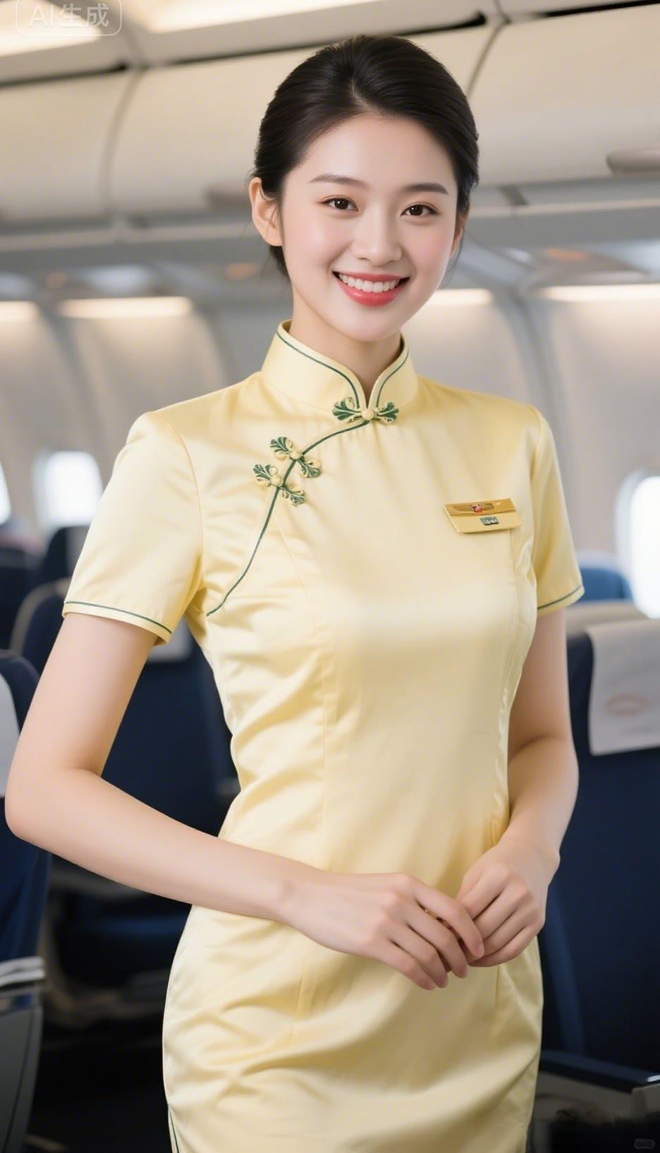 微笑空乘，优雅服务，旅途更美好！😊🛫️