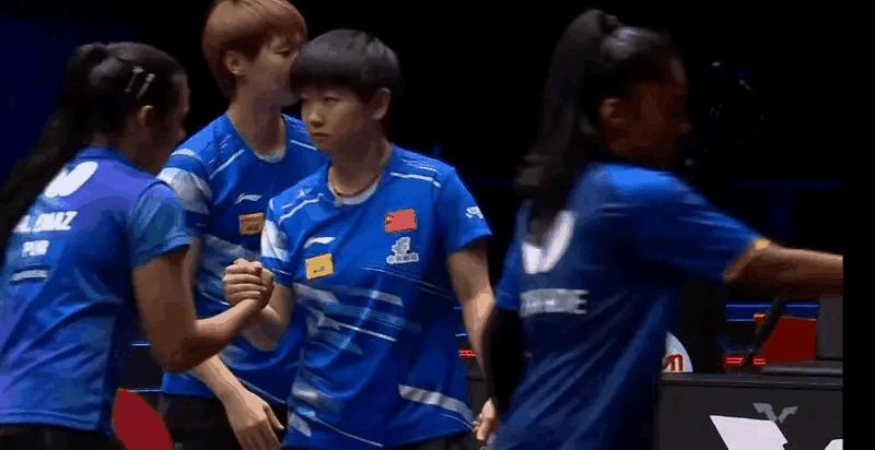 在美国WTT支线赛女双比赛中海产姐妹组合以3比0的比分强势获胜有趣的是莎莎的