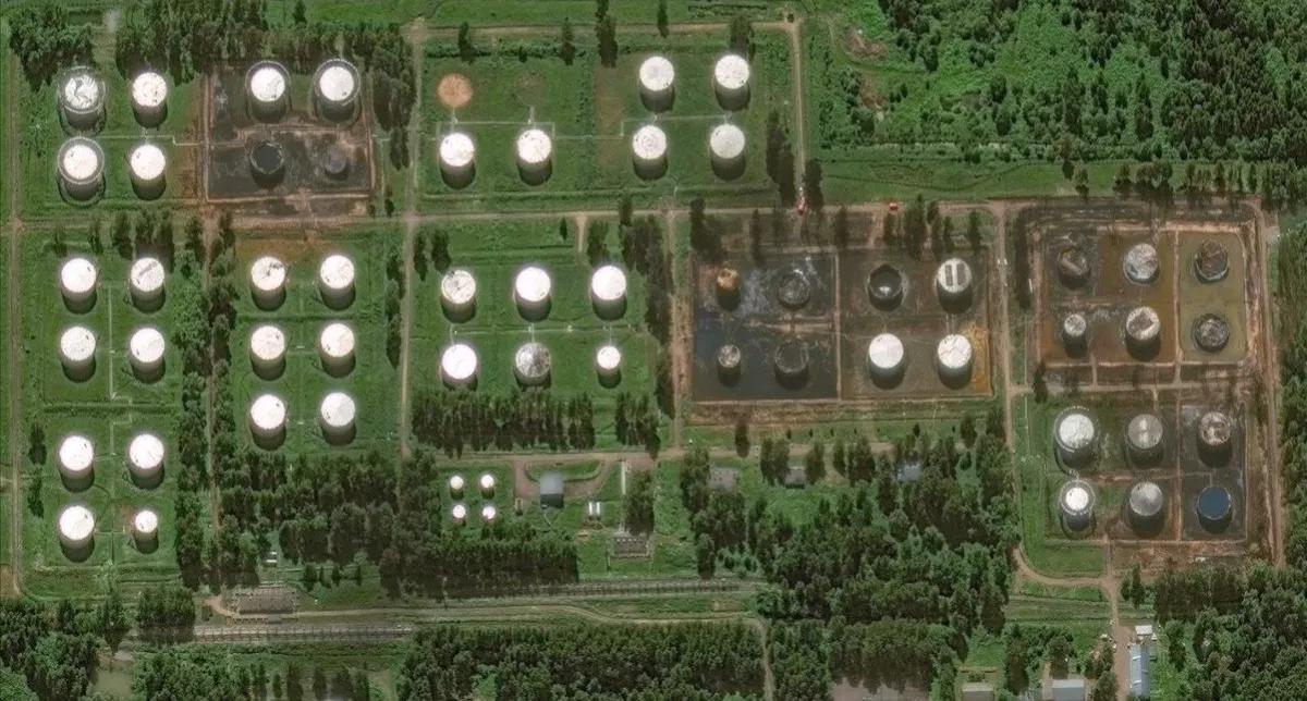 欧洲新闻网消息，当地时间23日，欧洲“追踪者网站”发布的最新卫星图像显示，在此前