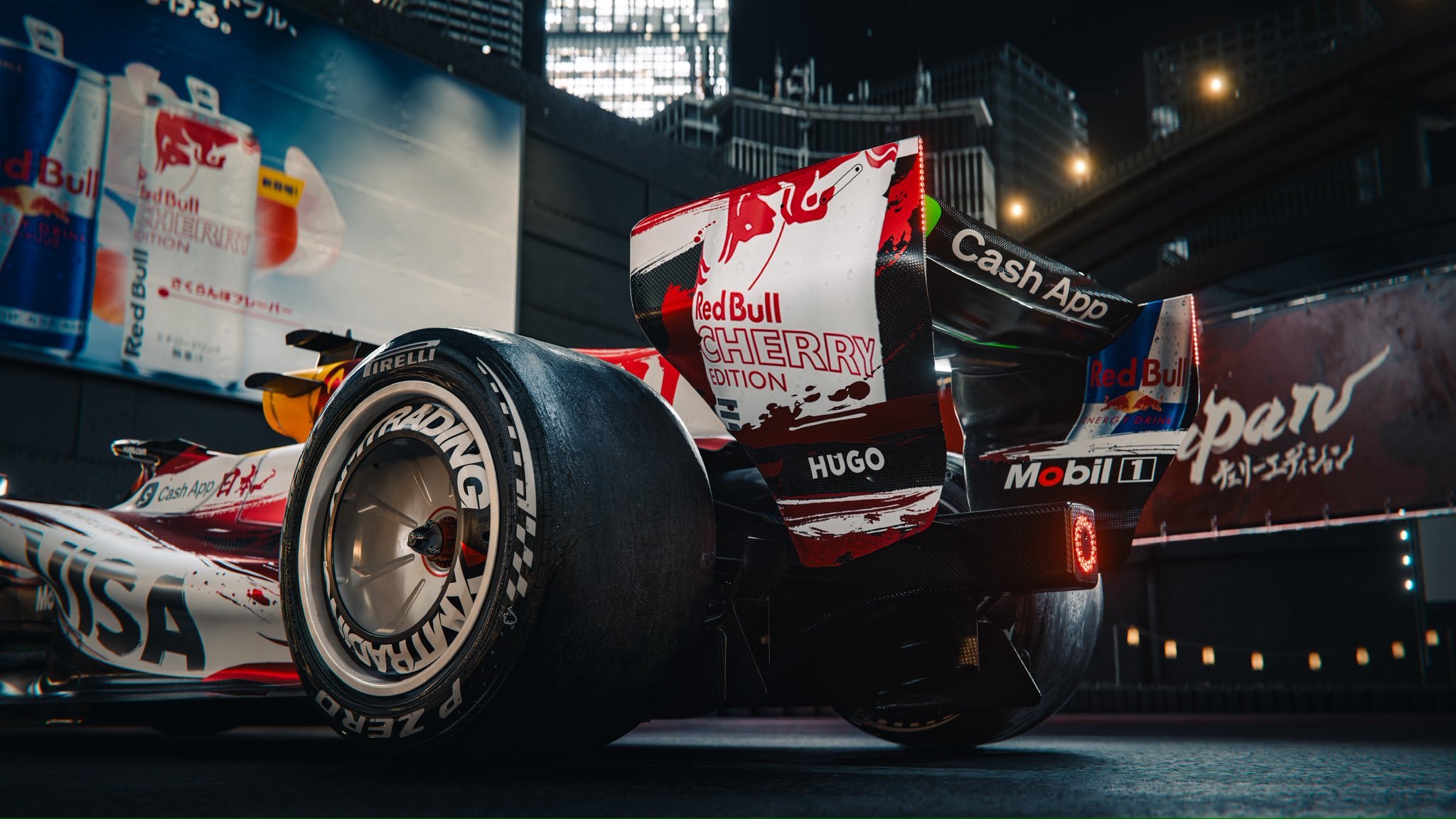 赛牛为下周举行的F1日本大奖赛准备了特殊涂装，不点开大图还颇有点丰田“和牛”涂装