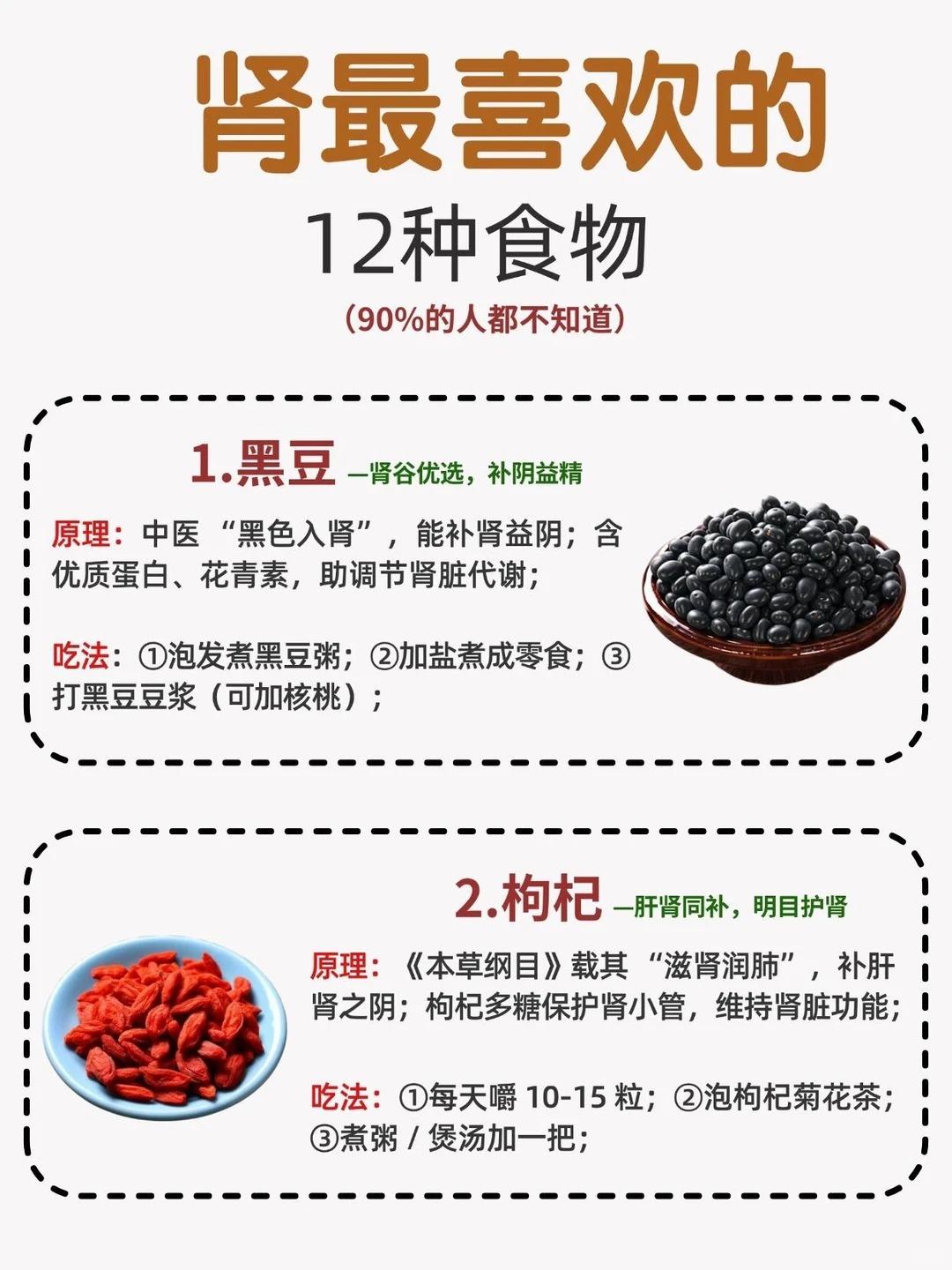 肾z喜欢的12种食物，90%的人都不知道！