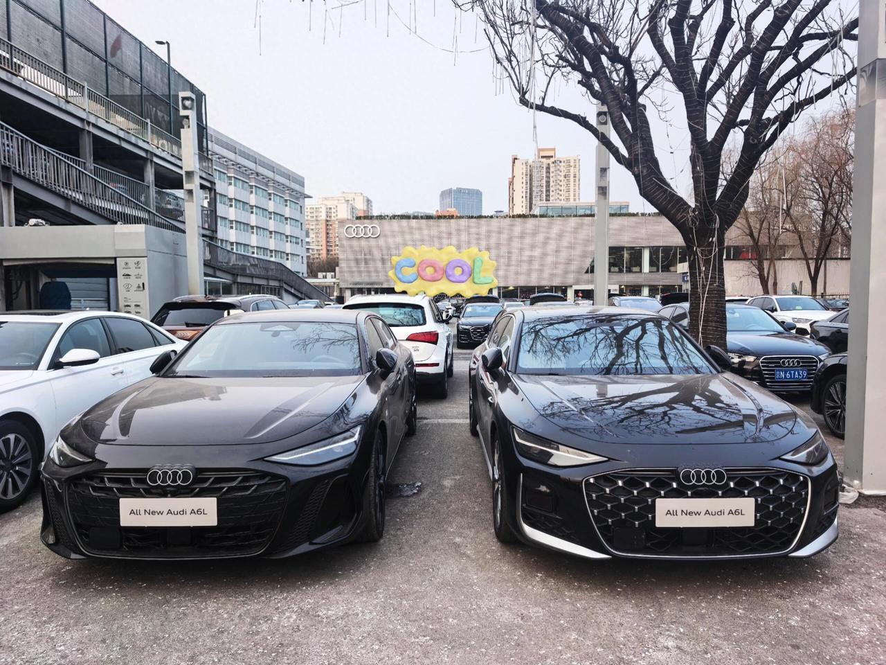 街头热乎剧透！全新奥迪A6L实车长这样！划重点：全新奥迪A6L实车无伪装曝光，