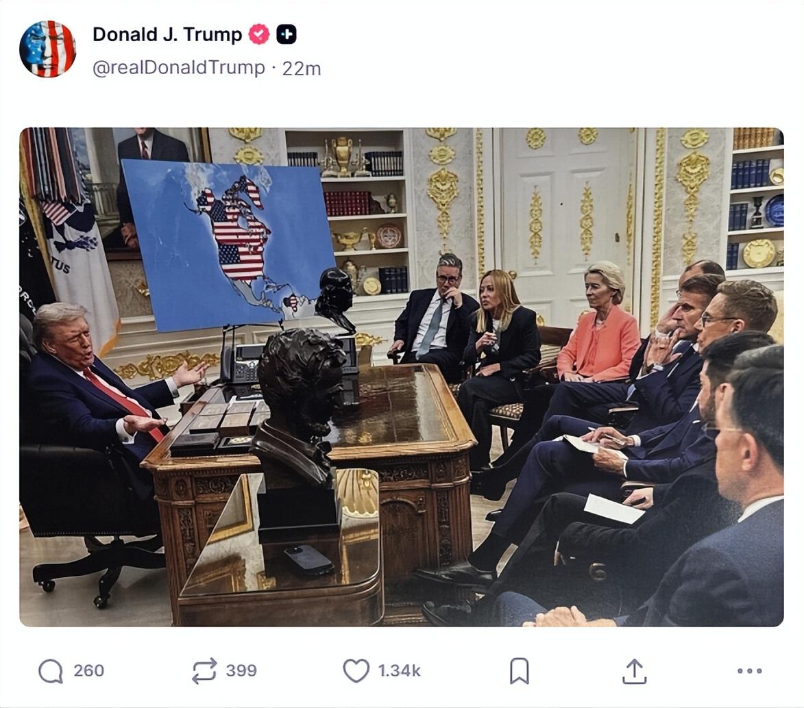 懂王办公室全是心眼子👀看懂王发的这张图，这办公室装修的，根本就是一本行走的