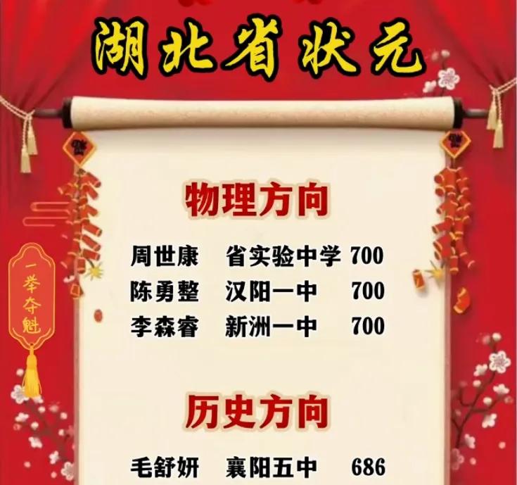 黄冈再次与状元失之交臂，有点遗憾！千呼万唤始出来，期盼已久的2025年湖北高