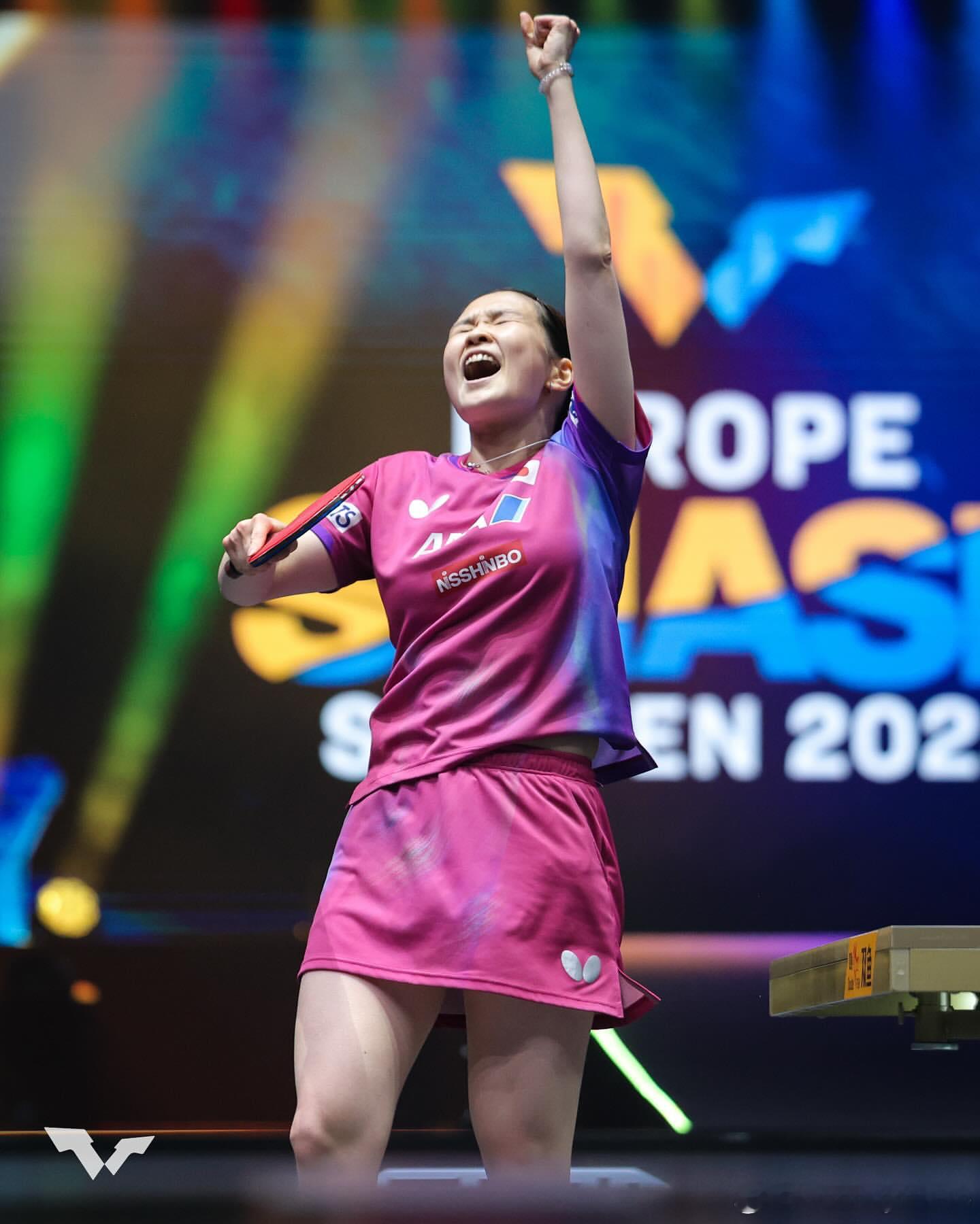 桥本帆乃香：WTT欧洲大满贯2025🇸🇪感谢您的支持😊为了下一次我会努力的