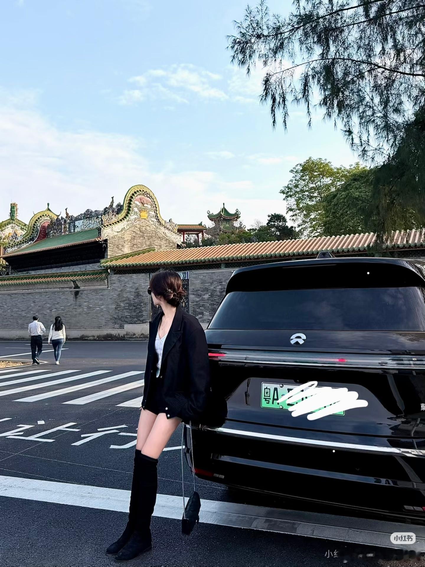 ES8女车主提车的第一周提车第一周先带我新“男朋友”逛逛风景蔚来汽车我为nio代