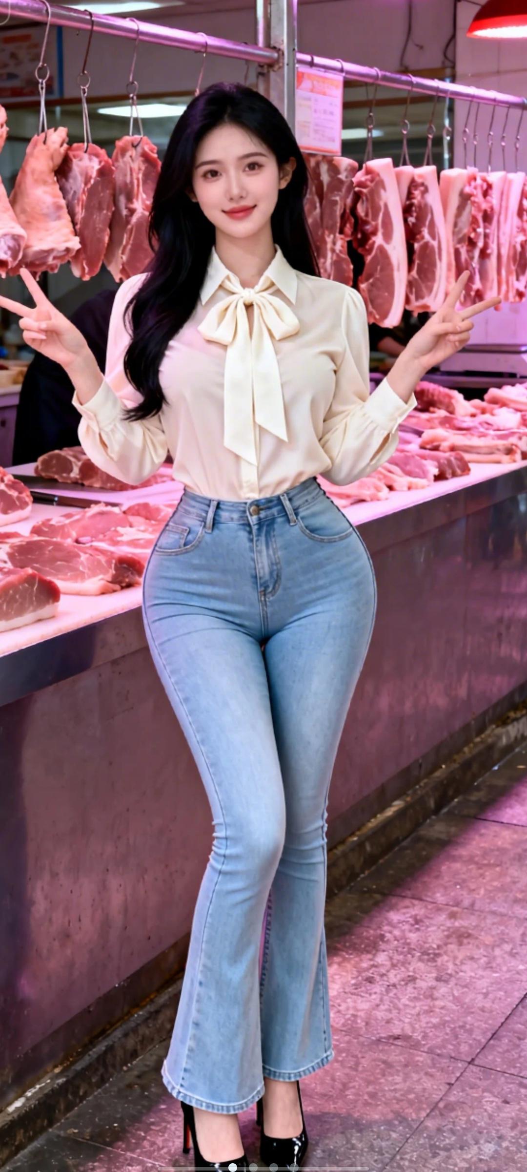 菜市场里的瞬间美！