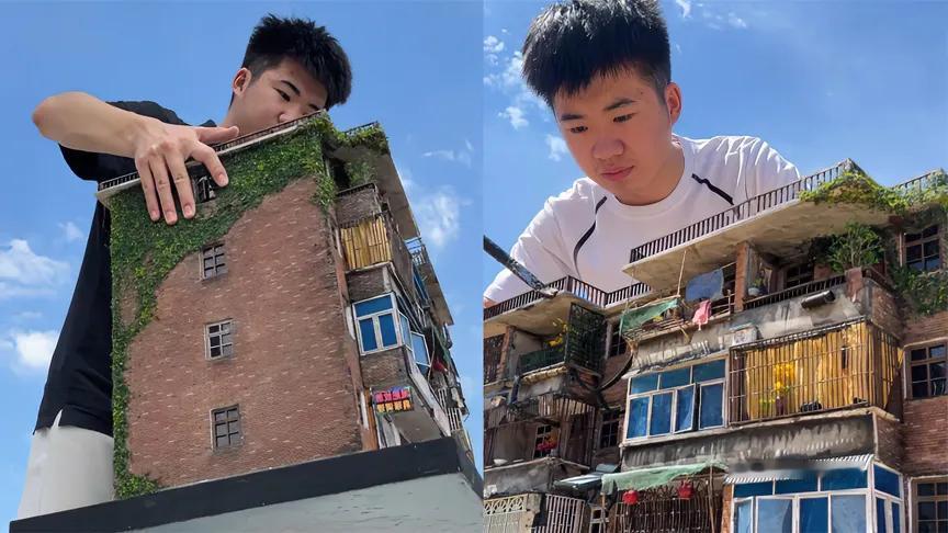真是意想不到00后小伙做老房子微缩模型年入百万第一位客户大哥看到成品后忍不住