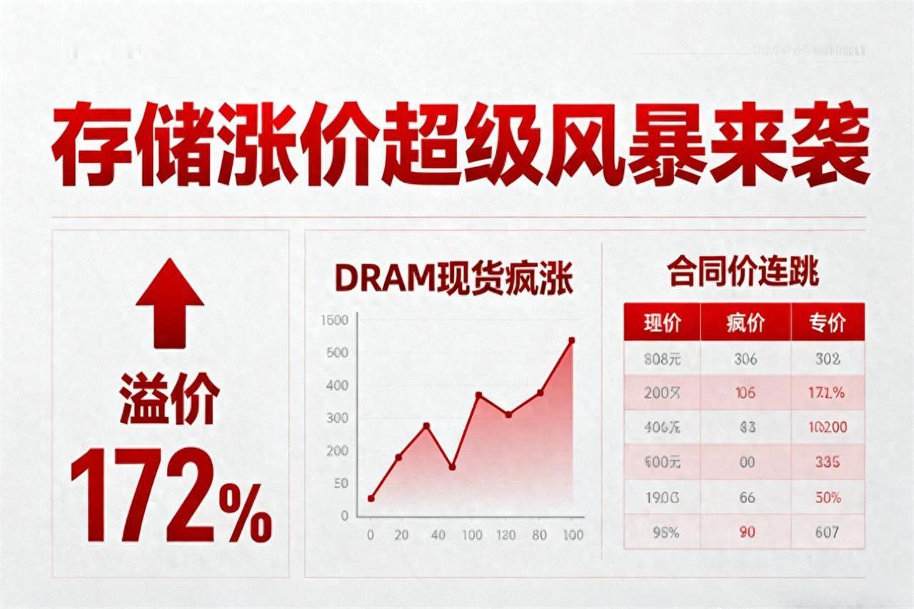 刚跟一个在芯片圈混了十年的朋友吃饭，他压低声音说：“这波存储涨价的真相，根本不是
