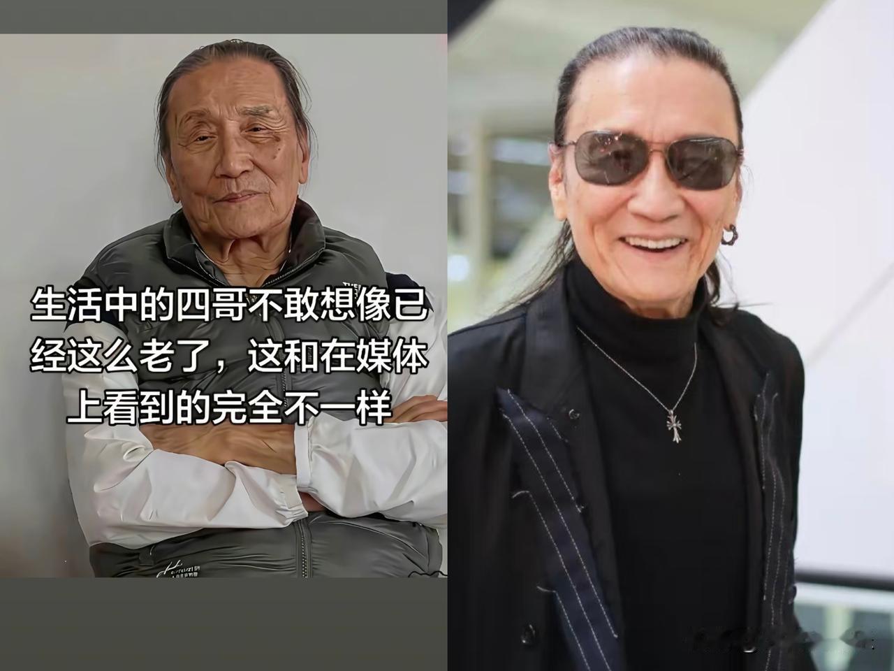 这些年，我们都被谢贤给骗了看他现实中的样子满脸皱纹根本就没有媒体上看到的那么
