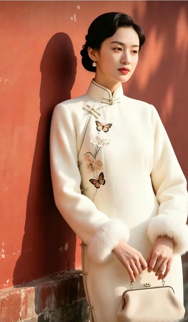 红墙旗袍，端庄典雅。千种妩媚，万般风情。沉鱼落雁，闭月羞花。国色天香，国