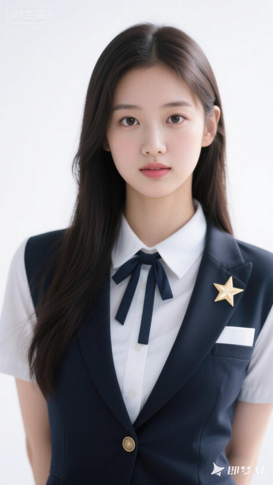 青春洋溢的制服少女，甜美可人，尽显校园风！💖📚