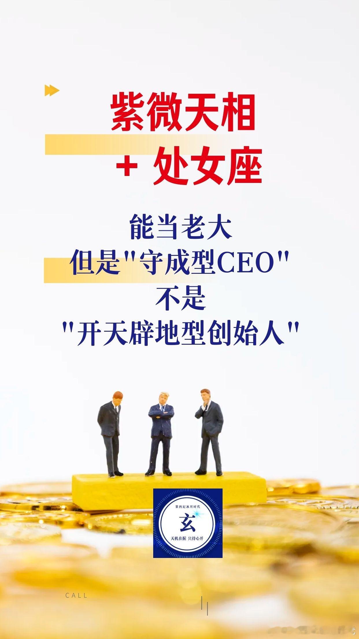 【紫微天相+处女座：能当老大，但是"守成型CEO"，不是"开天辟地型创始人"】（2—1）先给结论：这